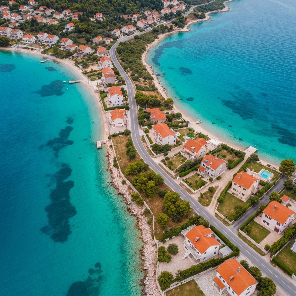 Croatian travel destinations and luxury transfer routes across the Adriatic coast