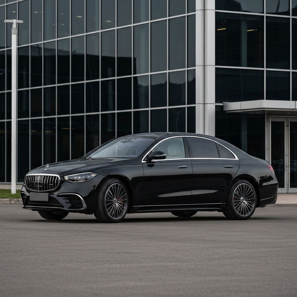 Premium Mercedes S-Class flagship sedan for VIP executive transfers and special occasions in Croatia